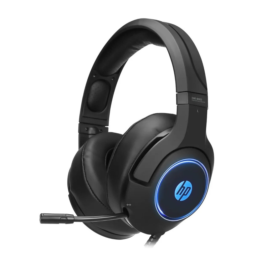 Auriculares Gamer Hp Dhe-8003 Oficina Con Luces Y Microfono