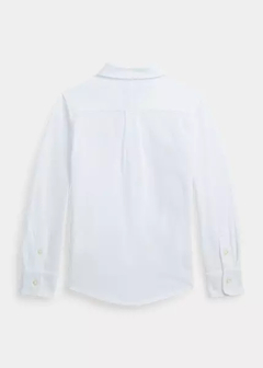 Camisa Ralph Lauren Featherweight Cotton Mesh Shirt Branca - RL823 - Tamanho 6 anos - comprar online