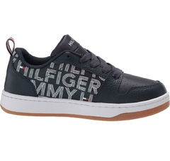 Tênis Sneaker Tommy Hilfiger Azul Marinho - Tamanho 4 Usa - 33/34 Brasil na internet