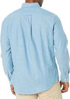 Camisa Social Masculina Azul - Tamanho M - comprar online