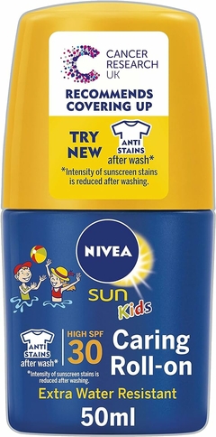 NIVEA SUN Kids Protect & Care Caring Roll-On (50ml) Sunscreen with SPF 30, na internet