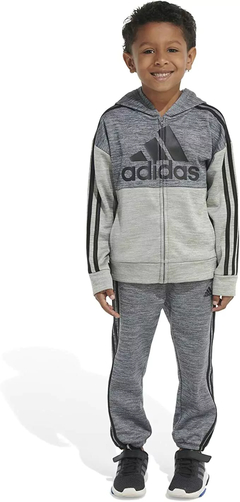 Conjunto Infantil Adidas Cinza - A8223 - Tamanho 7 anos - comprar online