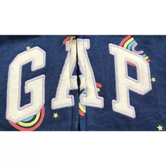 Moletom GAP Ziper Rainbow Azul - GAP792 - Tamanho 2 anos na internet