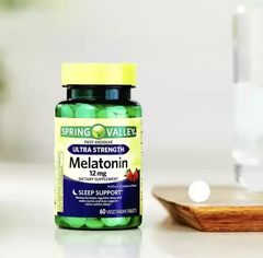Melatonina 12 mg Spring Valley - 60 Capsulas - Fast Dissolve - comprar online