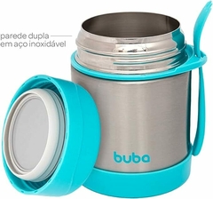 Pote Térmico 350ml + Garrafa Térmica 400ml Buba ® Azul - comprar online