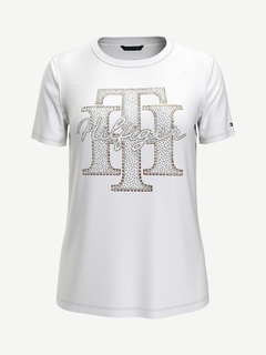 Camiseta Feminina Tommy Hilfiger Branca - TH2314 - Tamanho PP
