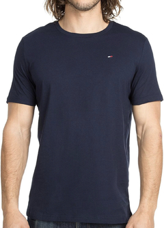 Camiseta Tommy Hilfiger Azul Marinho Small Flag - TH0111 - Tamanho G