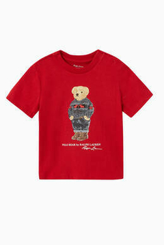 Camiseta Ralph Lauren Menina Polo Bear Preppy - Menina - RL851 - Tamanho 24 meses