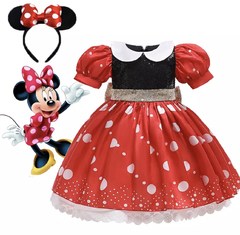 Fantasia Premium Minnie Vestido - Tamanho 4 anos