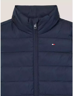 Jaqueta Infantil Puffer Tommy Hilfiger Azul Marinho - TH1812 - Tamanho 8 - 10 anos - loja online