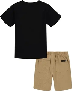 Conjunto Timberland Camiseta + Bermuda de sarja Menino Tamanho - 7 anos - comprar online