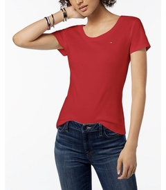 Camiseta Tommy Hilfiger Feminina - Vermelho - TH5493 - Tamanho P