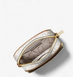 Bolsa Michael Kors Jet Set Travel Medium Logo Crossbody Bag - Vanilla - comprar online
