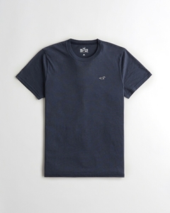 Camiseta Hollister Azul Marinho - Masculina - H6276 - Tamanho M