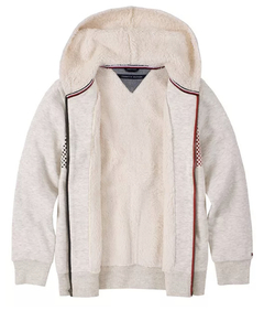 Moletom Infantil Tommy Hilfiger Forrado Sherpa Creme - TH4219 - Tamanho 2 anos - comprar online