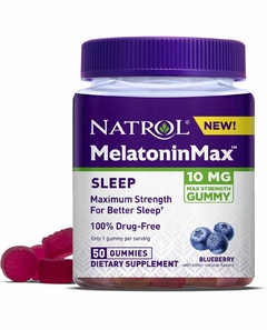 Melatonina Natrol 10MG 50 Gummy Blueberry