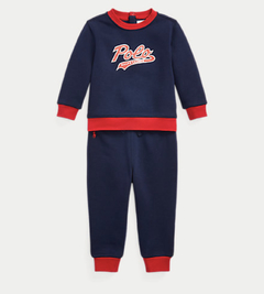 Conjunto Moletom Ralph Lauren Navy Red - RL9320 - Tamanho 6 meses