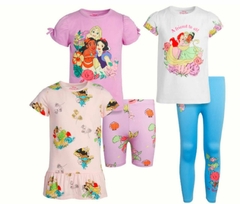 Kit Pijama 5 peças Princesas - Tamanho 6 anos