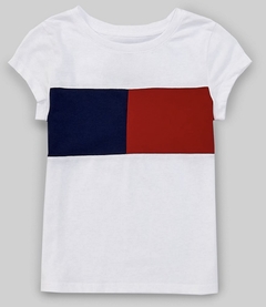 Camiseta Tommy Hilfiger Branca - TH184 - Tamanho 7 anos