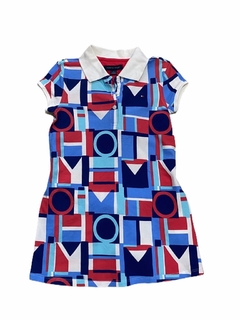 Vestido Tommy Hilfiger Letters - TH2552 - Tamanho 6 anos