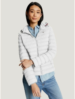 Jaqueta Feminina Tommy Hilfiger Puffer Branca - TH057 - Tamanho M