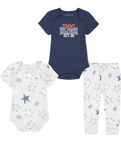 Kit Bebe Tommy Hilfiger 3 peças - TH789- Tamanho 18 meses - comprar online