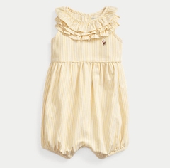 Romper Ralph Lauren Amarelo - Menina - RL465- Tamanho 6 meses