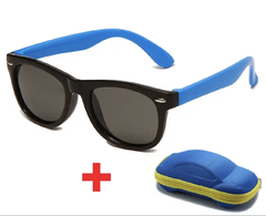 Óculos de Sol - Case Carros - Preto / Azul - Idade 1 a 3 anos