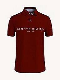 Camiseta Polo Tommy Hilfiger Masculina Vinho - TH3192 - Tamanho GG