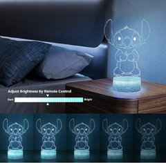 Luminária Stitch com controle remoto - diversas cores na internet