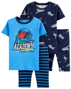 Pijama 4 Peças Carter's "Astronauta" - 3K496010 - Tamanho 10 anos