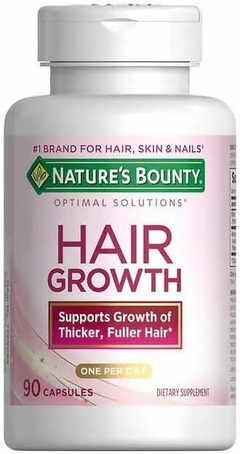 Suplemento de Crescimento Capilar HAIR GROWTH - Nature´s Bounty - 90 cápsulas