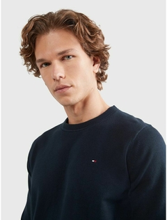 Sweater Tommy Hilfiger Azul Marinho - TH900 - Tamanho M - comprar online