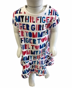 Vestido Tommy Hilfiger Colors and Letters - TH7671 - Tamanho 3 - 6 meses