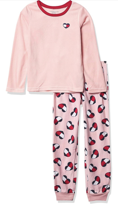 Pijama Tommy Hilfiger Fleece Infantil Menina - TH7772 - Tamanho 8 - 10 anos