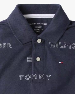 Camiseta Polo Tommy Hilfiger Azul Marinho - TH7999 - Tamanho 6 - 7 anos - comprar online