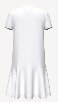 Vestido Cotton Tommy Hilfiger Branco - TH0110 - Tamanho 8 - 10 anos - comprar online