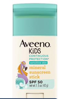 Aveeno Kids Protetor Solar Bastão Spf 50 Mineral Óxido Zinco