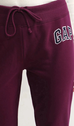 Calça Jogger Gap Moletom Vinho Logo - GAP1029 - Tamanho GG - Mimos de Orlando