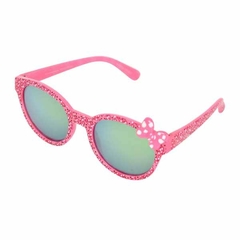 Óculos de Sol Disney Minnie Mouse Girls Pink Brow Bar Sunglasses - 3 anos