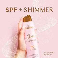 Protetor Solar Spray Coppertone Glow SPF 50 com brilho iluminador - 142 gramas - comprar online