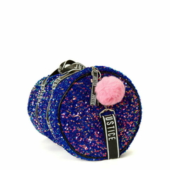 Justice Girls Weekender Duffel Handbag Purple Sparkle - comprar online