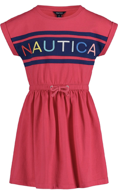 Vestido Infantil Nautica Cereja - NA888- Tamanho 6x anos