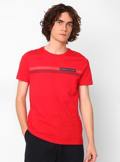 Camiseta Tommy Hilfiger Vermelho - TH0761 - Tamanho G