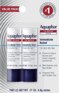 Aquaphor Protetor Labial Lip Repair Alivio Imediato Kit C 2
