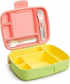 Munchkin® Lunch™ Bento Box para crianças, inclui utensílios, amarelo