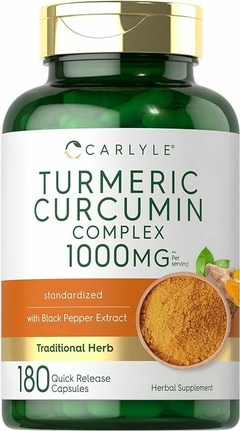 Turmeric Curcumin com Pimenta Preta Carlyle - 1000mg | 180 Cápsulas