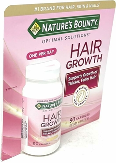 Suplemento de Crescimento Capilar HAIR GROWTH - Nature´s Bounty - 90 cápsulas - Mimos de Orlando