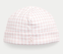 Touca Ralph Lauren Rosa Gingham - RL5885 - Recém Nascido