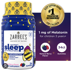 Melatonina Zarbee´s Infantil 1 mg - 34 gummies - comprar online